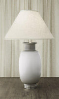 Vase Lamp White & Gray
