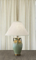 Ewer Lamp Gold & Verdigris