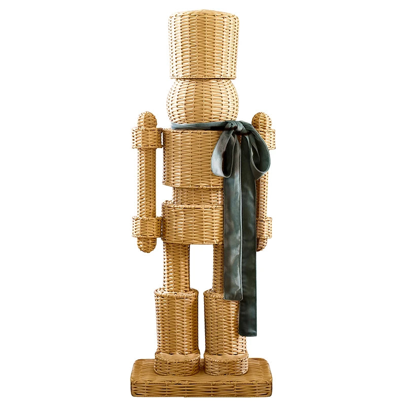 wicker nutcracker- green