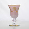 Rialto Borghese Pink with Gold, Water/Wine Glass