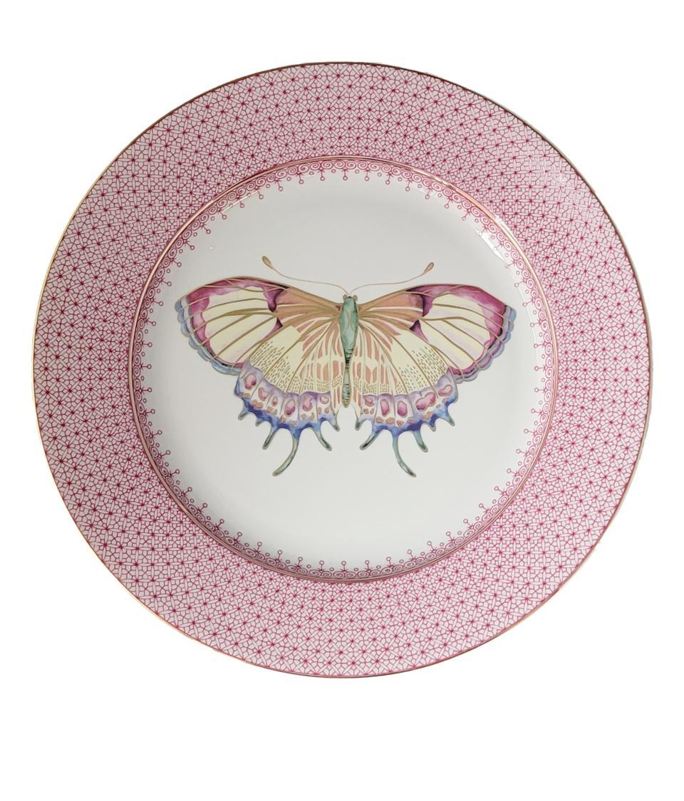 Pink Lace Dessert with Butterfly