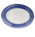 Blue Lace Oval Platter