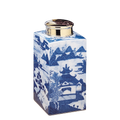 Blue Canton Tea Jar, Small