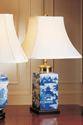 Blue Canton Small Tea Jar Lamp