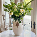 Scavo Tall Vase, Cream