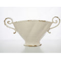Scavo Twist Bowl with Handles, Cream