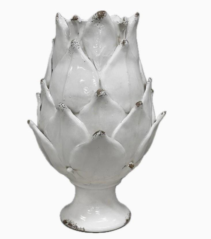 Scavo Harvest Vase, Antique White