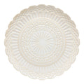 Round platter, White