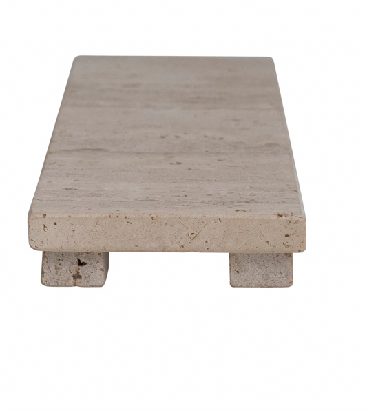 Travertine Footed Serving Board