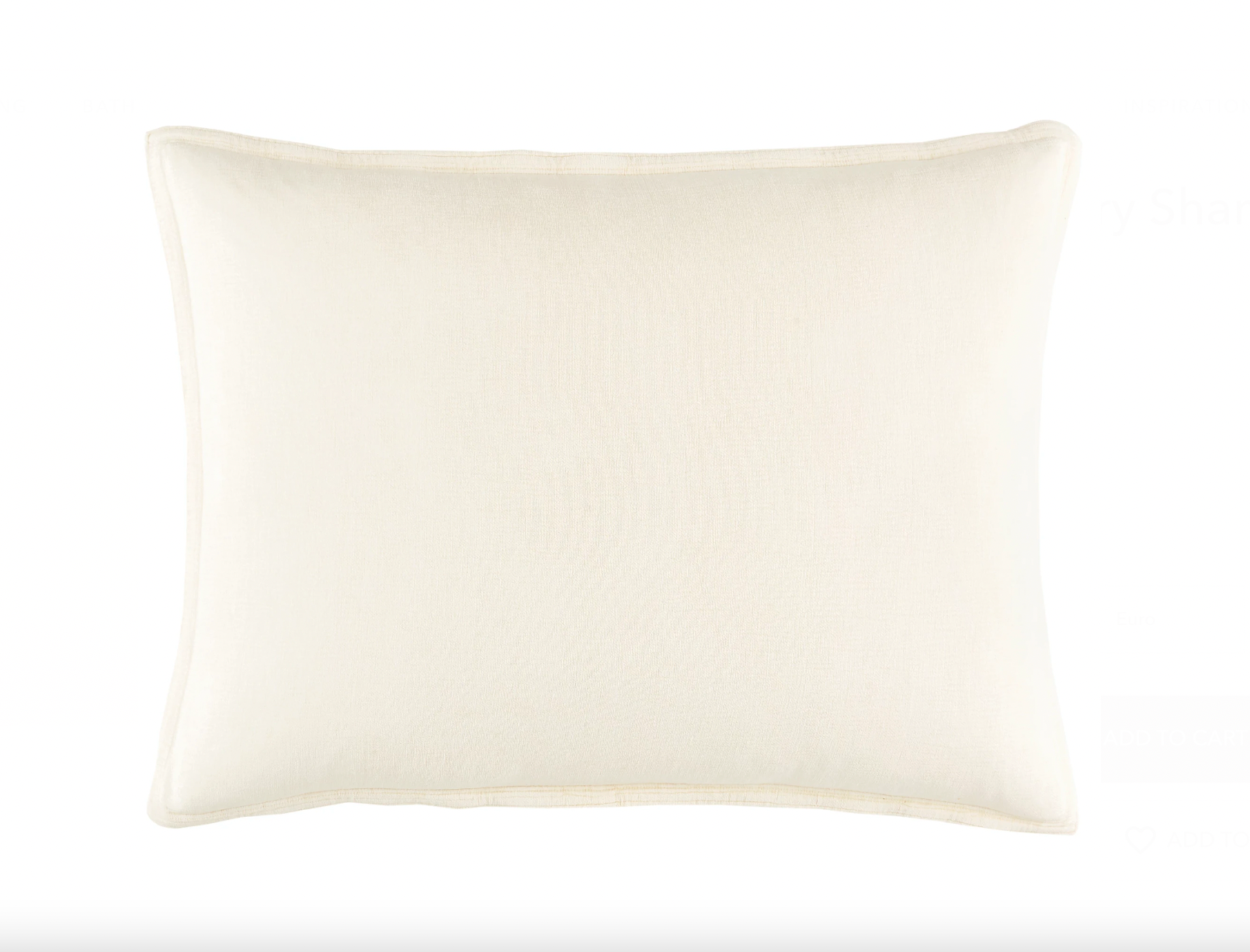 Sumptuous Chenille Ivory Sham
