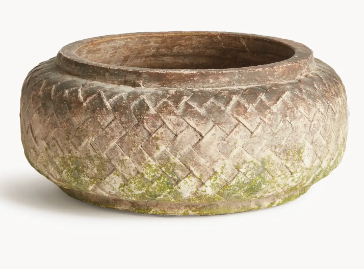 Weathered Garden Low Bowl Small