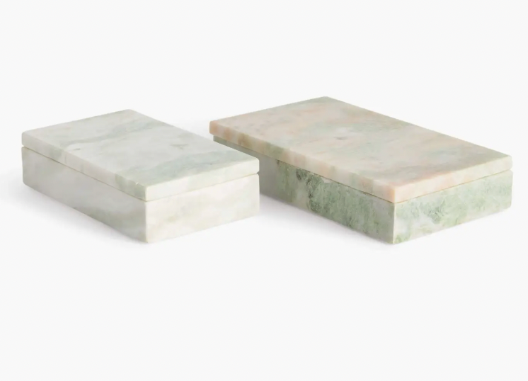 Johanna Marble Lidded Boxes