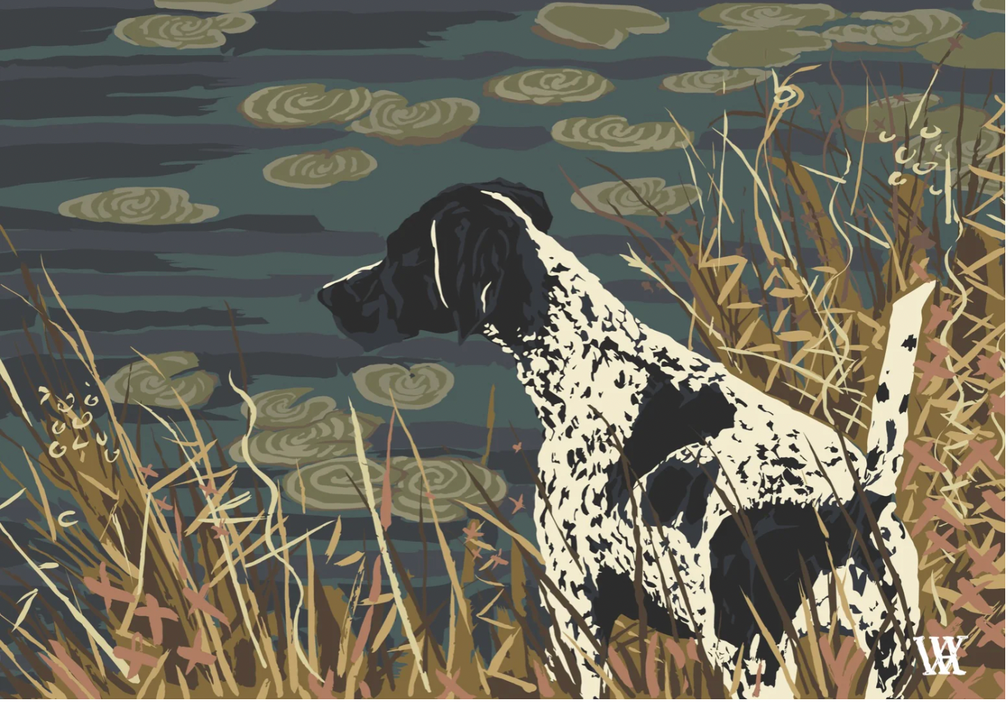 Navy German Shorthair Pointer