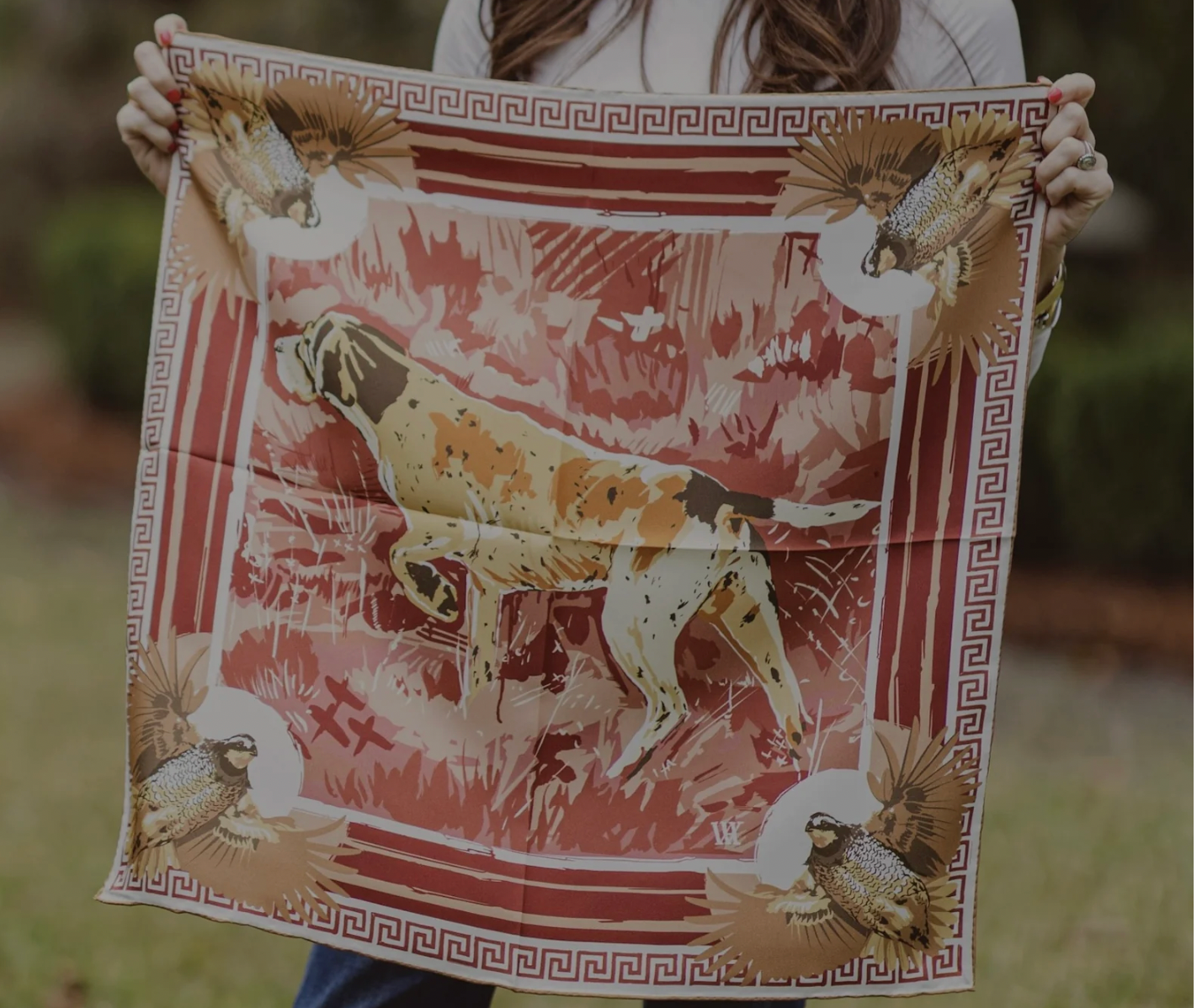 Wine Silk Scarf