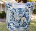Light Blue Silk Scarf