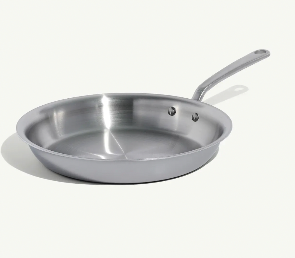 12" Stainless Steel Frying Pan
