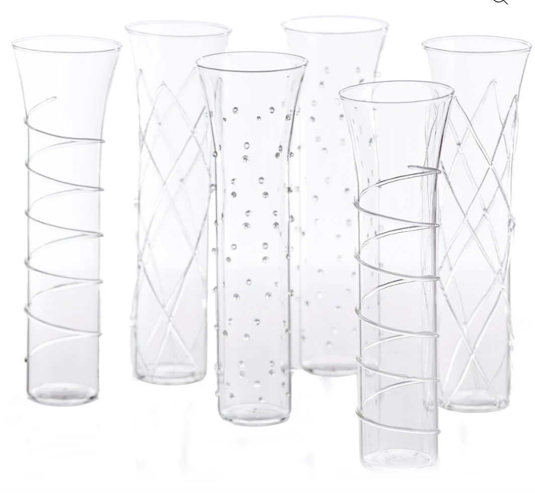 Razzle Dazzle Champagne Flutes Clear