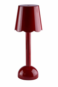 Scallop LED Lamp Burgundy 28cm