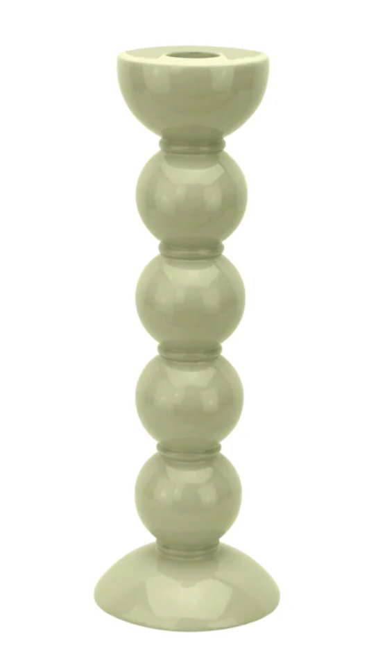 24cm Bobbin Sage Candle Stick