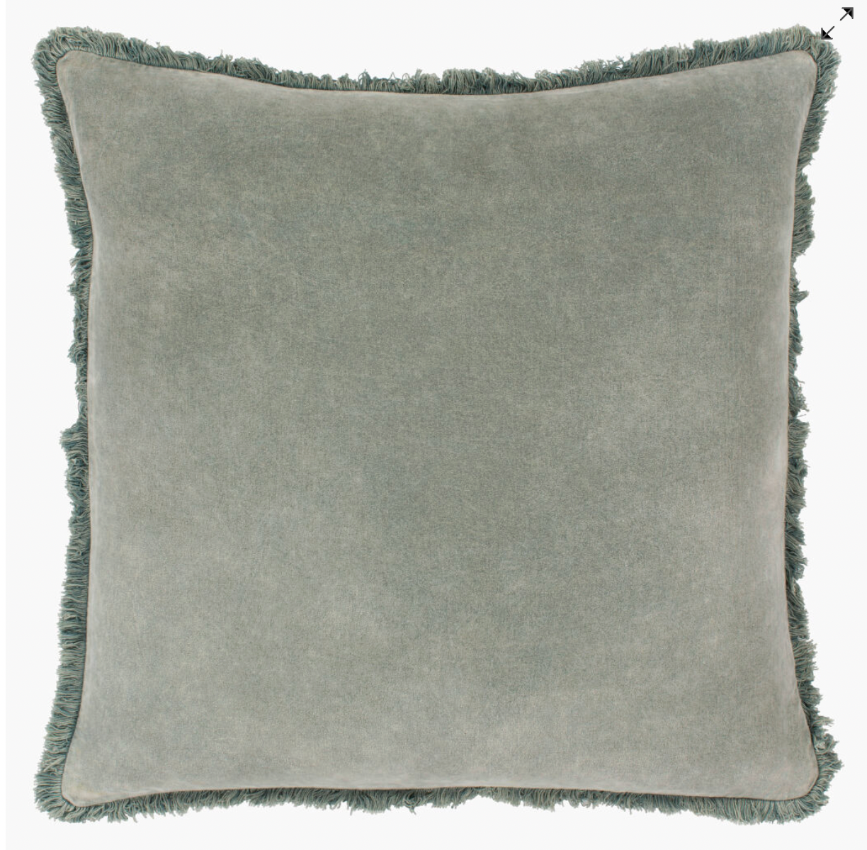 Washed Cotton Velvet Pillow