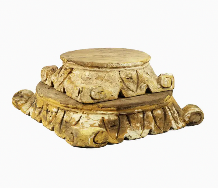 Carved Pillar Base