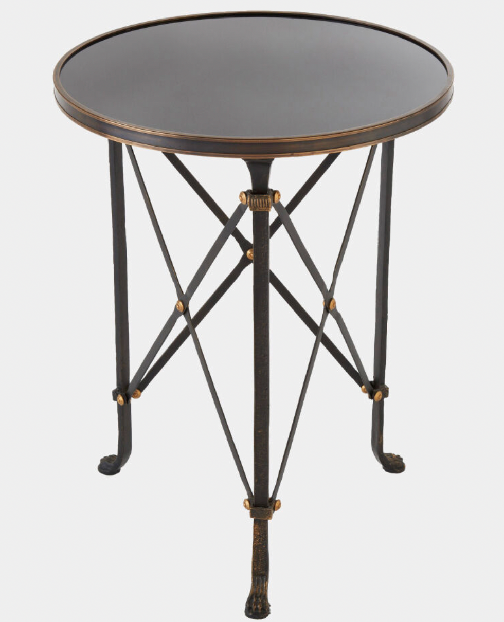 Directoire Table-Iron/Black Granite