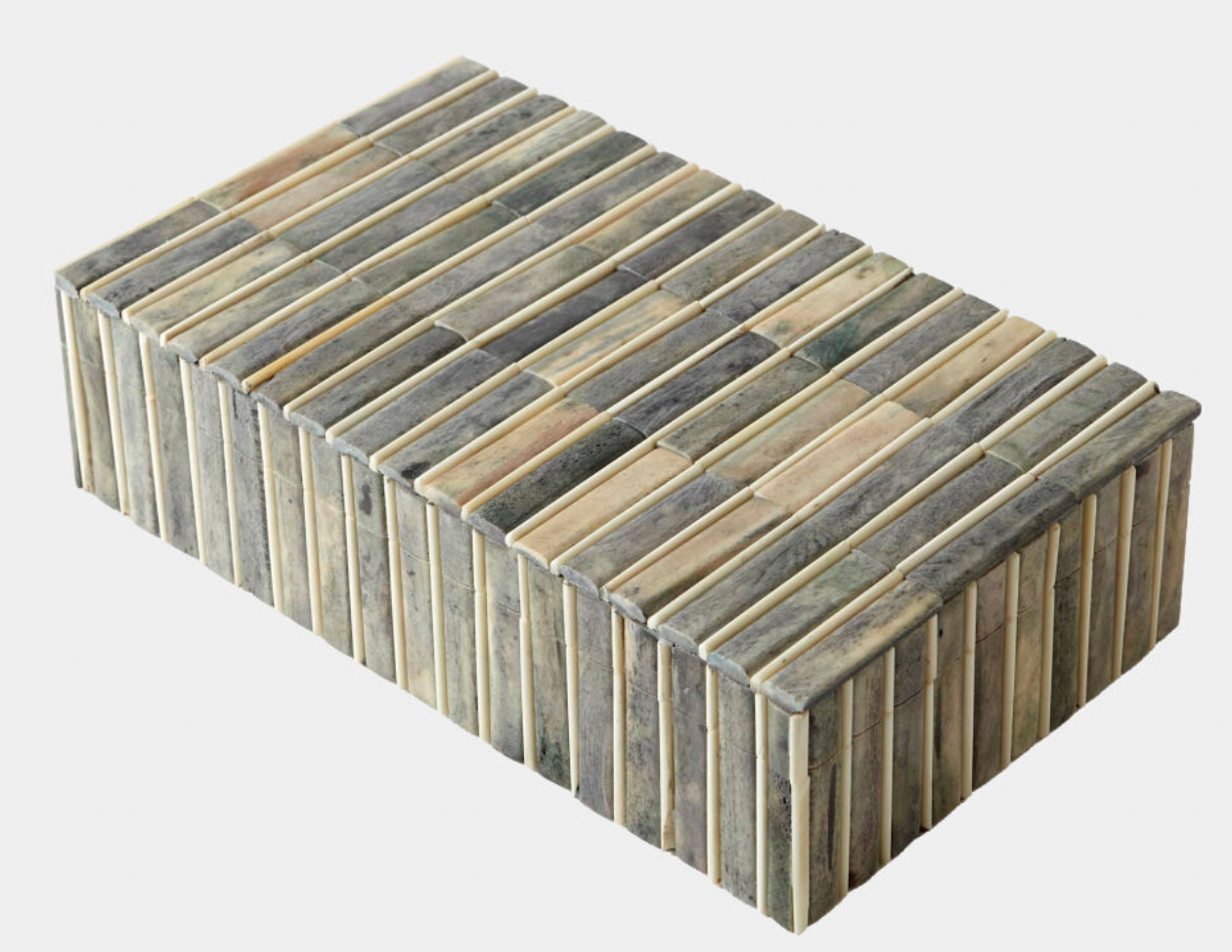 Hemlock Bone Box-Gray/Ivory