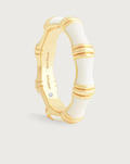 Bamboo Enameled Ring Pale cream size 8