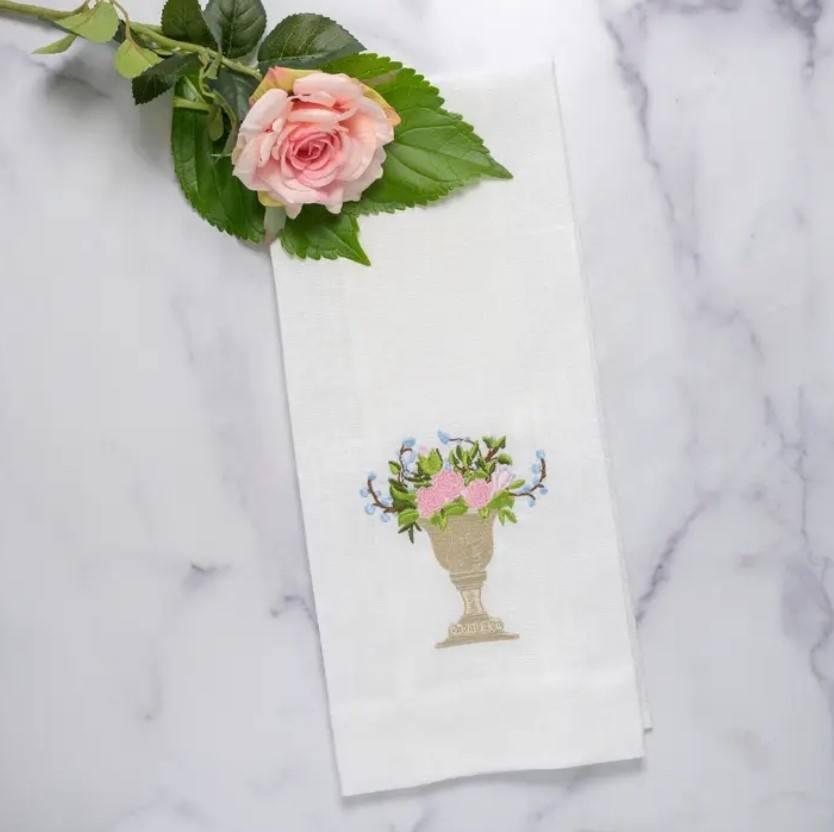 Pink Rose Urna Fiorita Towel