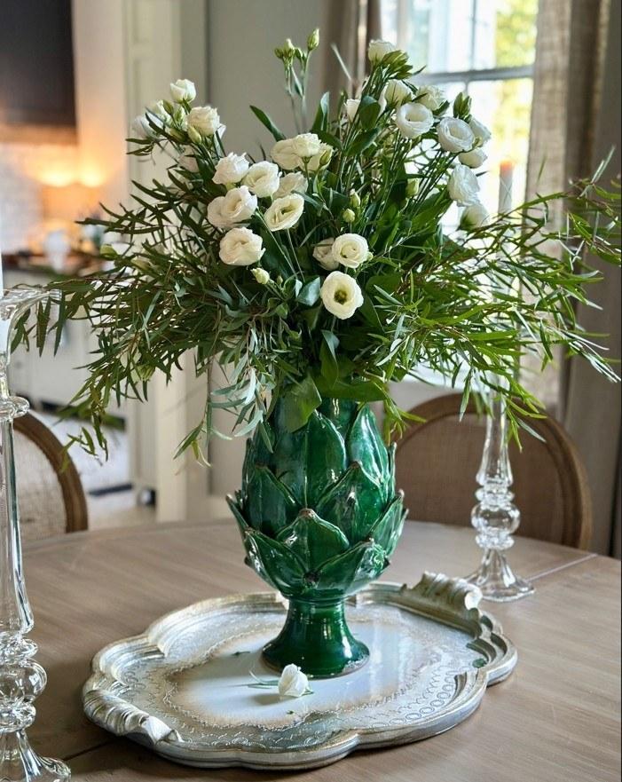 Scavo Harvest Vase, Italian Green