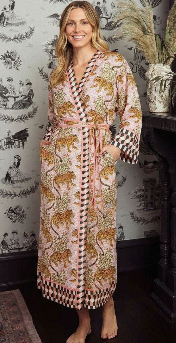 Eco Satin Robe in Bagheera
