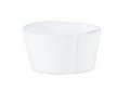 vietri white condiment bowl