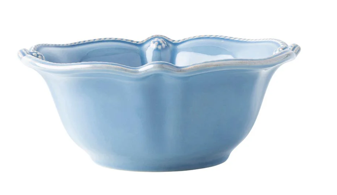 Berry and Thread Chambray Flared Cereal Bowl
