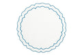 Vinilo Scalloped Placemat - Navy Edge