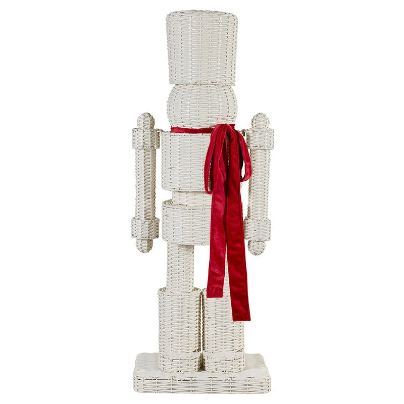 Wicker Nutcracker- ivory