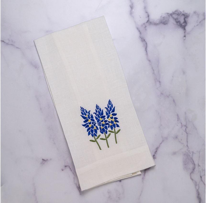 Blue Bonnets Linen Towel