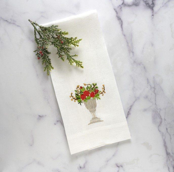 Red Rose Urna Fiorita, White (Milti)