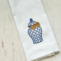 Ginger Jar, White (Blue/Gold)
