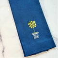 Towel, Lemon Topiary, Royal Blue (Multi)