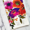 Garden Estate Watercolor Linen Towel