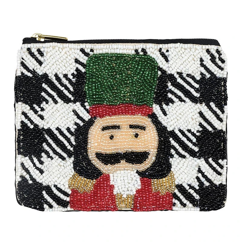 Beaded Pouch - Nutcracker