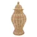 Rattan Ginger Jar - Large