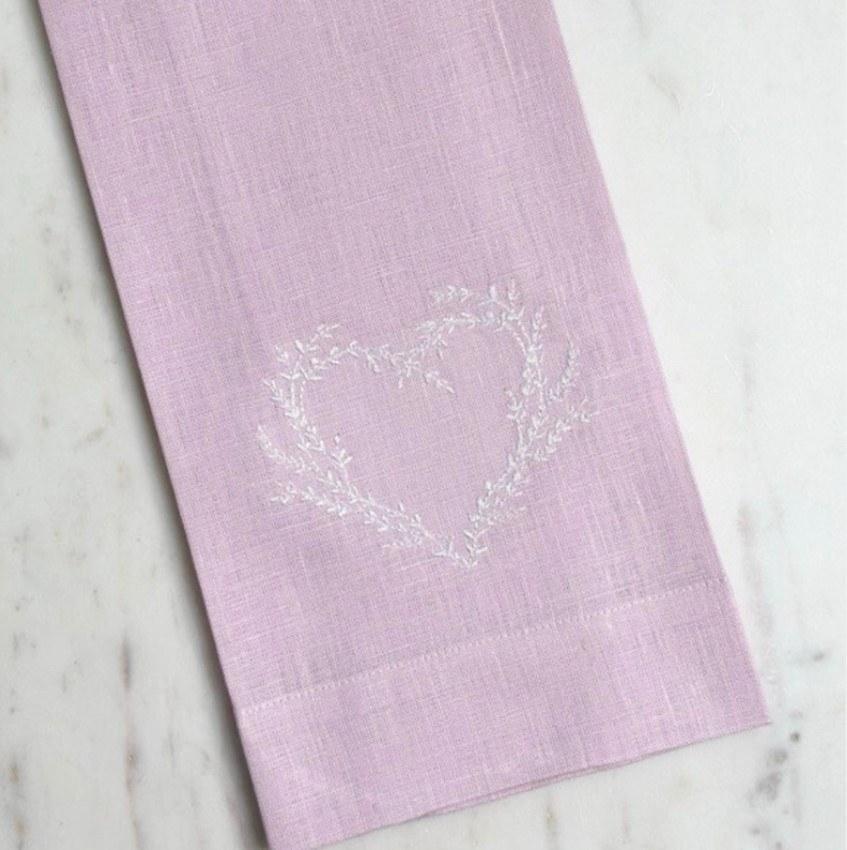 Vineyard Heart, Lilac (White)