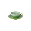 Tea cup and saucer, Lime Green