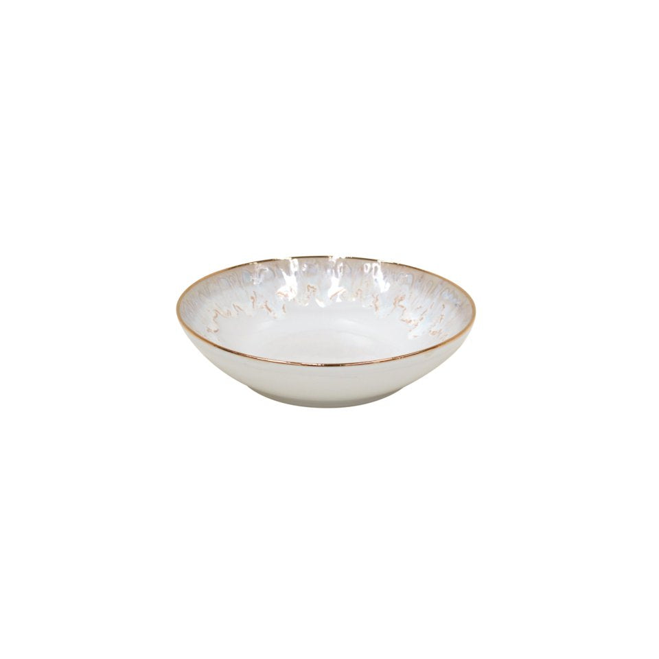 Soup Pasta Bowl White-gold