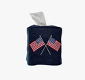 American Flags Tissue Box Cover