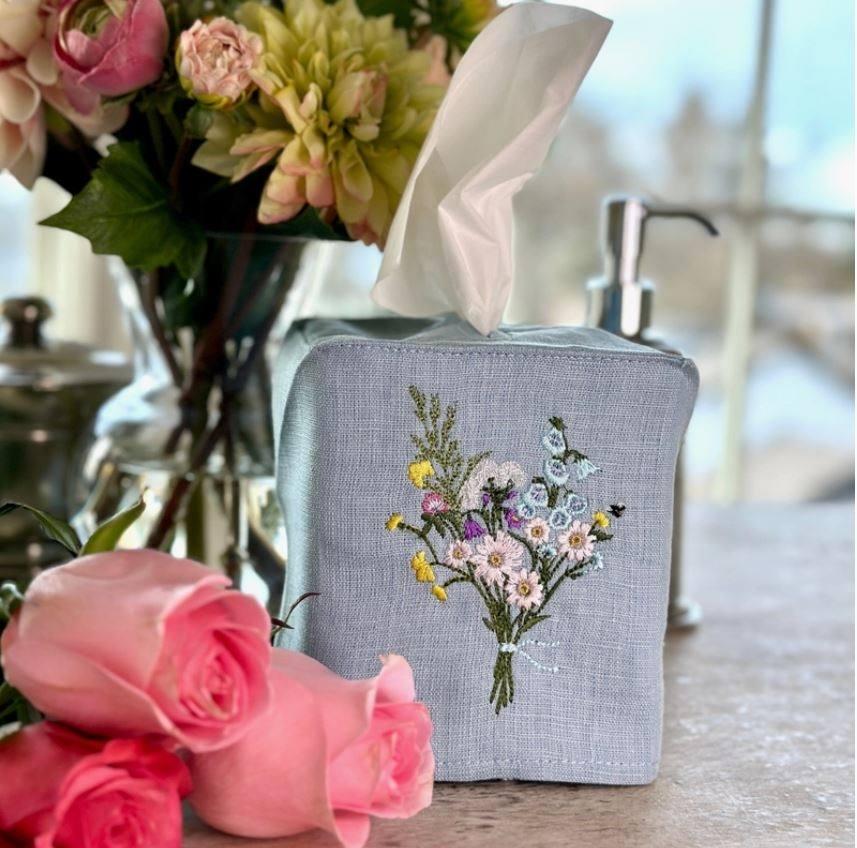 Wildflower Bouquet Tissue Box Cover