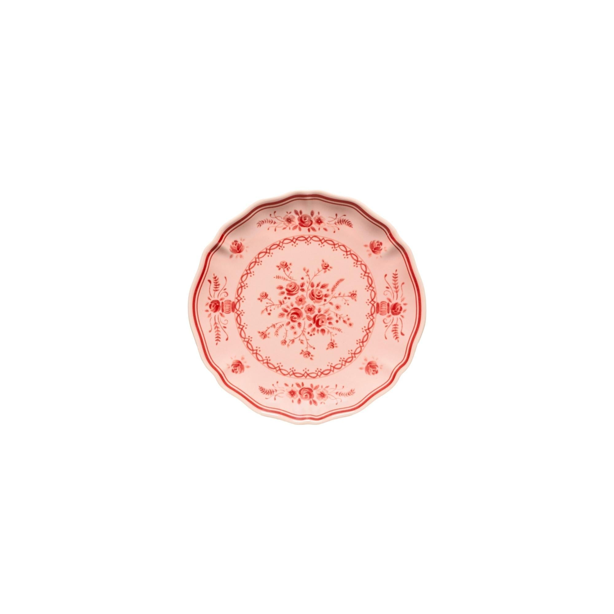 Appetizer Plate, Pink-Red