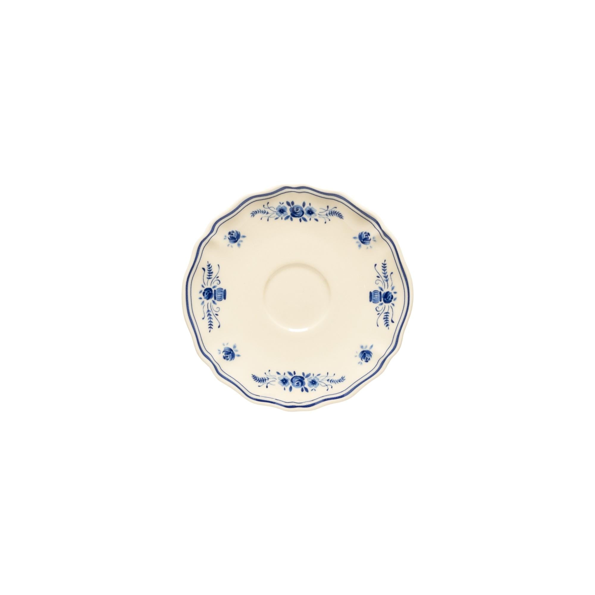 Tea saucer, Beige-Blue