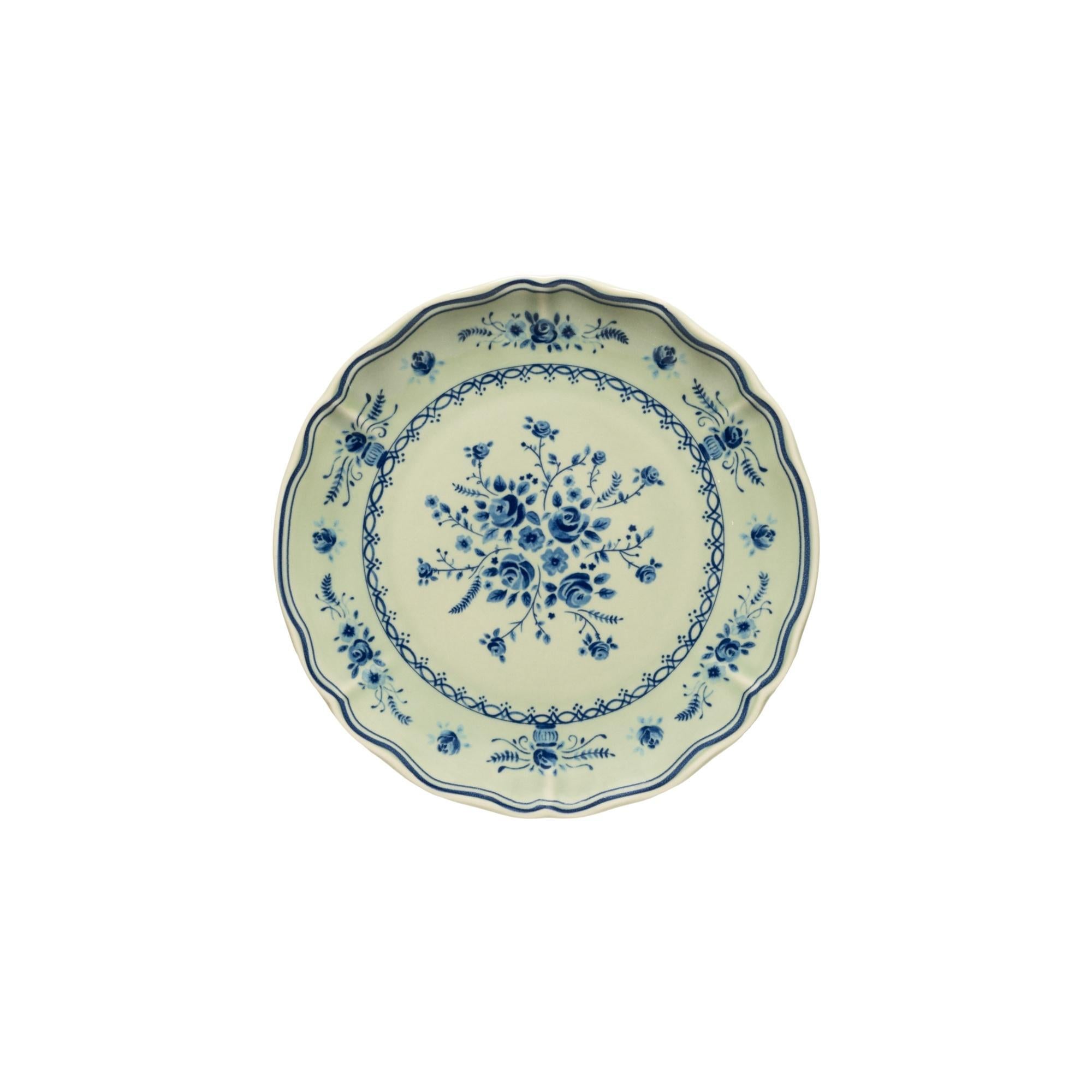 Salad Dessert Plate, Olive-Blue